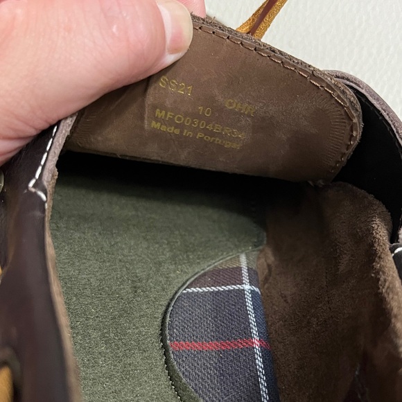 NWOB - Barbour Men’s Wake Boat Shoes - Made in Portugal - UK 10/US 11/EU 44 - Picture 10 of 10